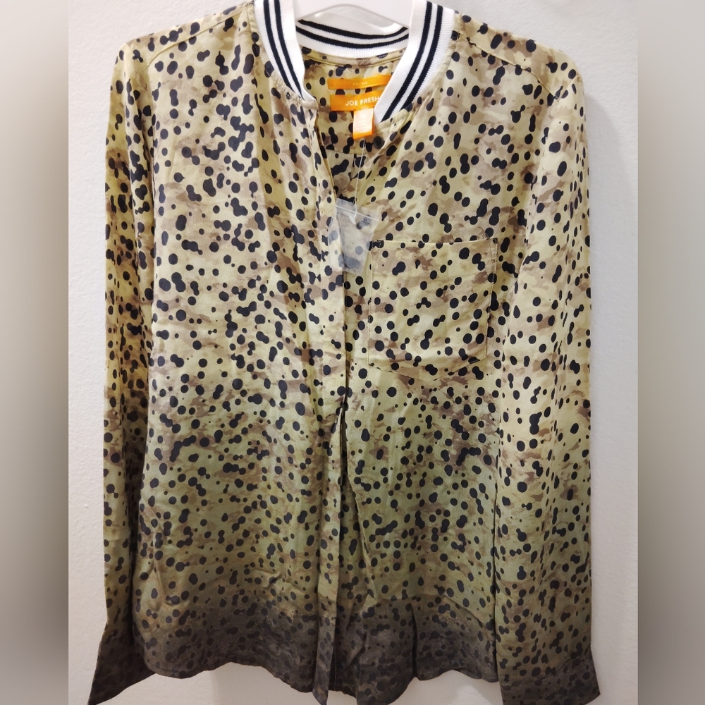 🦋Joe Fresh Women's Leopard Print Bomber Jacket